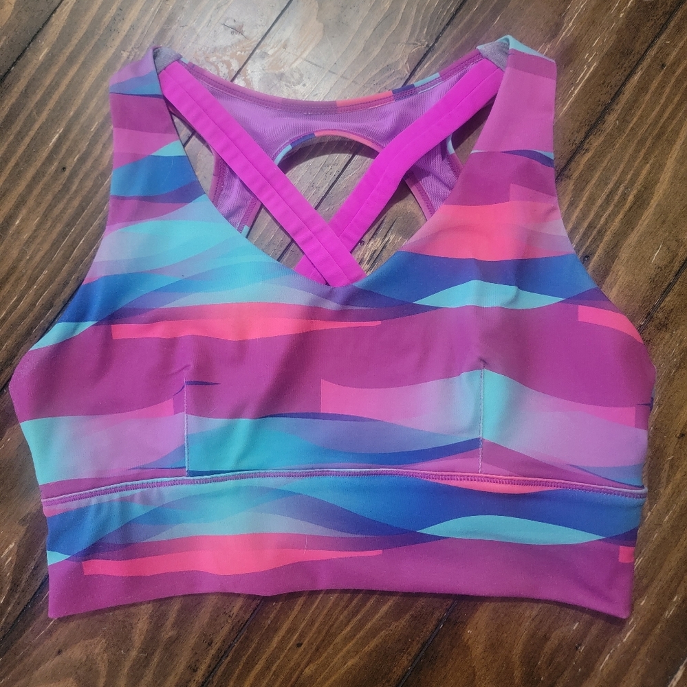 Born Primitive X-Factor sports bra, multi color, size M